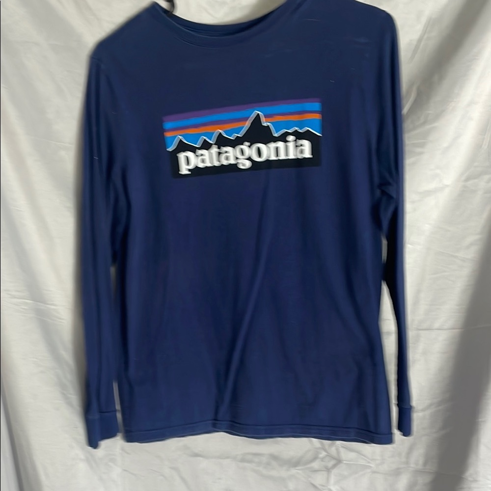 Patagonia Blue Long Sleeve Shirt